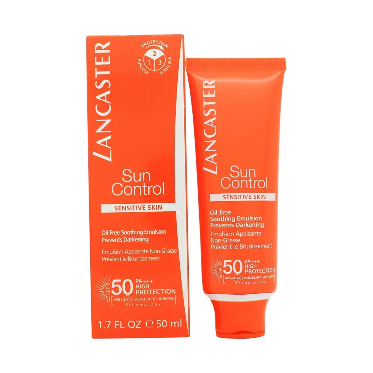 Lancaster Sun Protection Sensitive Skin Oil-Free Soothing Emulsion for Face SPF50 50ml Lancaster