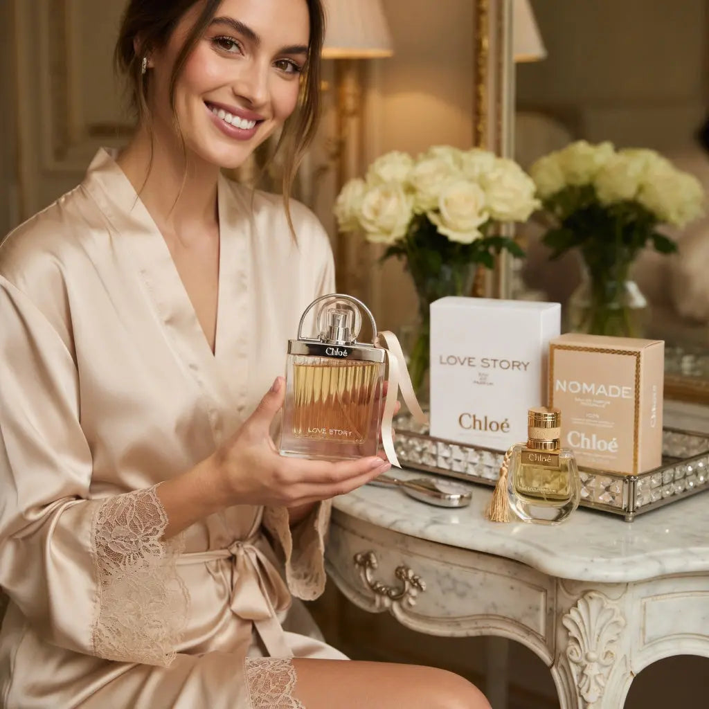 Chloe Perfume Set for Women – Love Story Eau de Parfum 50ml & Nomade Naturelle Eau de Parfum 30ml – Luxury Romantic & Fresh Floral Fragrance Duo – Long Lasting Elegant Designer Perfumes – Gift Set for Women The Beauty Store
