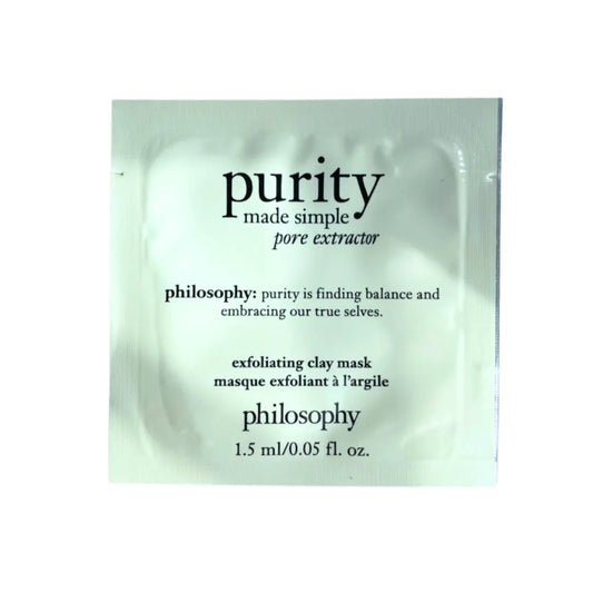 Philosophy Purity Made Simple Pore Extractor Exfoliating Clay Mask 1.5ml Philosophy