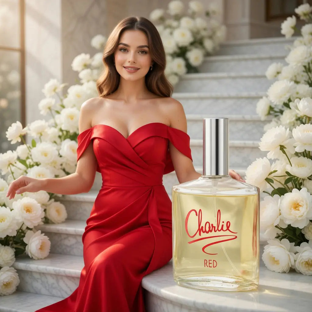 Charlie Red Eau de Toilette Natural Spray 100ml Pack of 3 for Women – Fresh Floral Fruity Fragrance, Long Lasting Everyday Perfume Bundle The Beauty Store