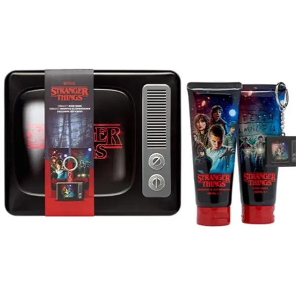 Stranger Things Static TV Gift Set Body Wash 100ml + Shower Gel 100ml + Keyring Stranger Things