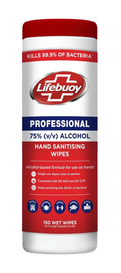 Lifebuoy Professional Hand Sanitising Wipes 150 sheets Lifebuoy