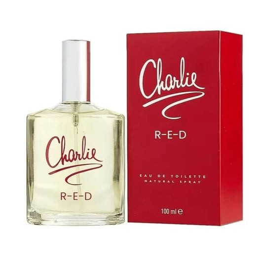 Charlie Red Eau de Toilette Spray 100ml Pack of 2 Bold Floral Fruity Women's Fragrance Long-Lasting Feminine Signature Scent EDT Perfume Twin Pack Bundle for Women Revlon
