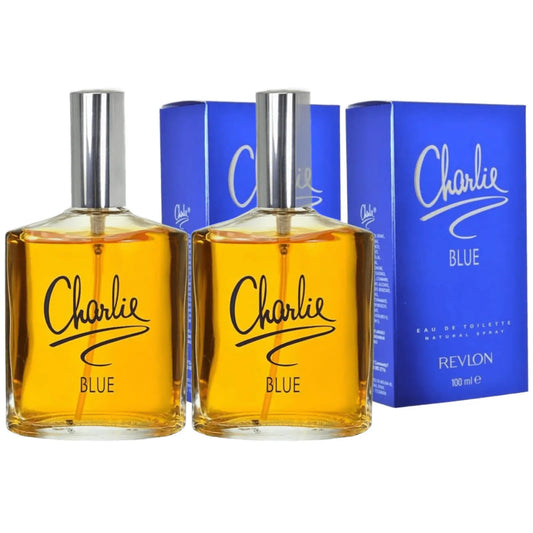 Revlon Charlie Blue Eau de Toilette 100ml Pack of 2 Perfume Bottles Revlon