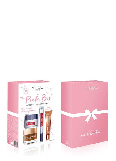 L’Oreal The Pink Box Perfect Glow Beauty Kit for Her - The Beauty Store