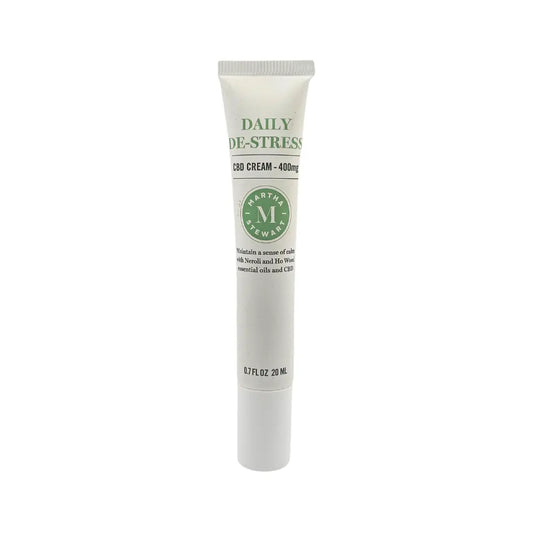 Martha Stewart Daily De-Stress CBD Cream 400mg 20ml with Neroli & Ho Wood Martha Stewart