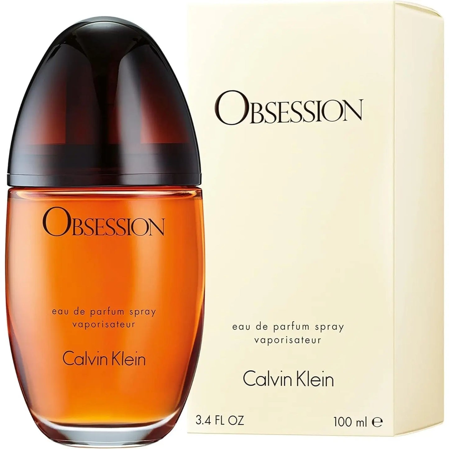Calvin Klein Obsession Eau de Parfum Spray 100ml for Women Pack of 2 – Warm Spicy Amber Long Lasting Fragrance Set Calvin Klein