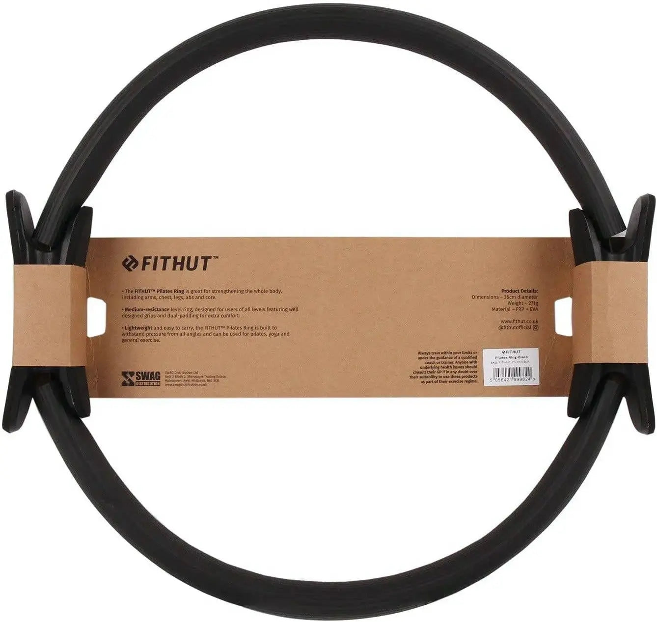 FitHut Pilates Ring - Black