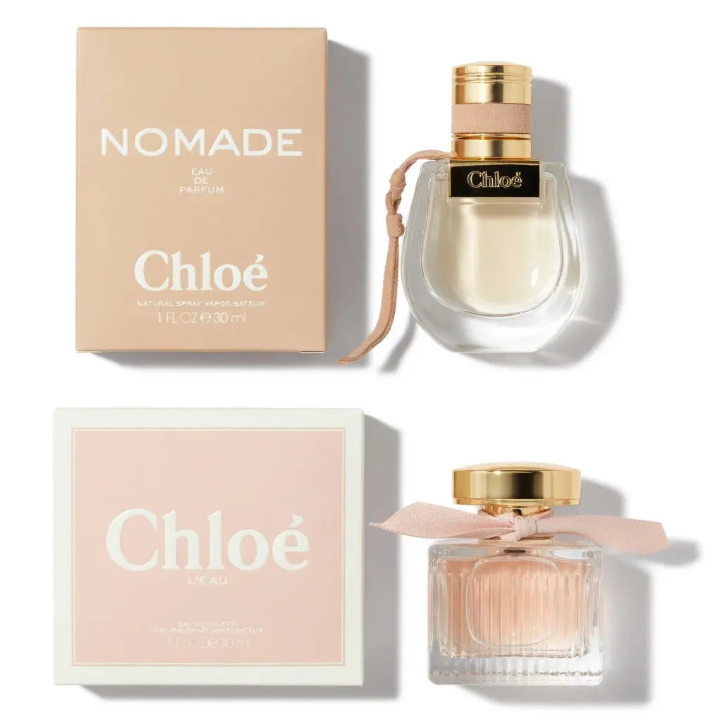 Chloe Perfume Set for Women – Nomade Eau de Parfum 30ml & Love Story Eau de Toilette 50ml – Luxury Chypre & Fresh Floral Fragrance Duo – Long Lasting Elegant Designer Perfumes – Gift Set for Women The Beauty Store