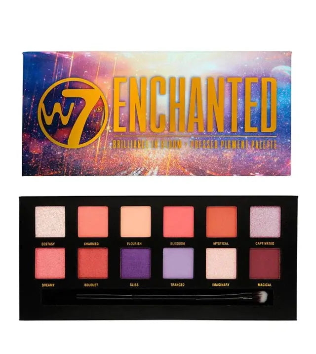 W7 Enchanted Pressed Pigment Palette Palette 9.6g W7 Cosmetics