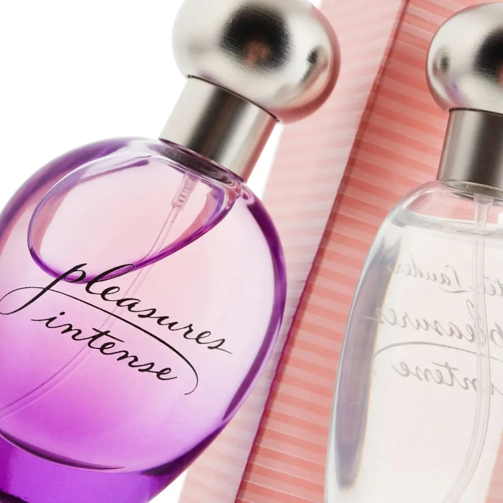 Estee Lauder Pleasures Intense Eau de Parfum 100ml & Estee Lauder Pleasures Eau de Parfum Spray 30ml Rich Intensely Floral & Fresh Clean Floral Feminine Fragrance Duo Gift Set | Full Size & Compact Luxury EDP Perfume Bundle The Beauty Store