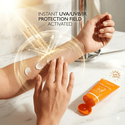Lancaster Sun Control Sensitive Skin Oil-Free Lotion SPF 50+ 15ml Pack of 8- Soothing Sunscreen for Sensitive Skin - High Protection Travel Size Sun Lotion - Hypoallergenic Formula 8x15ml Set Lancaster