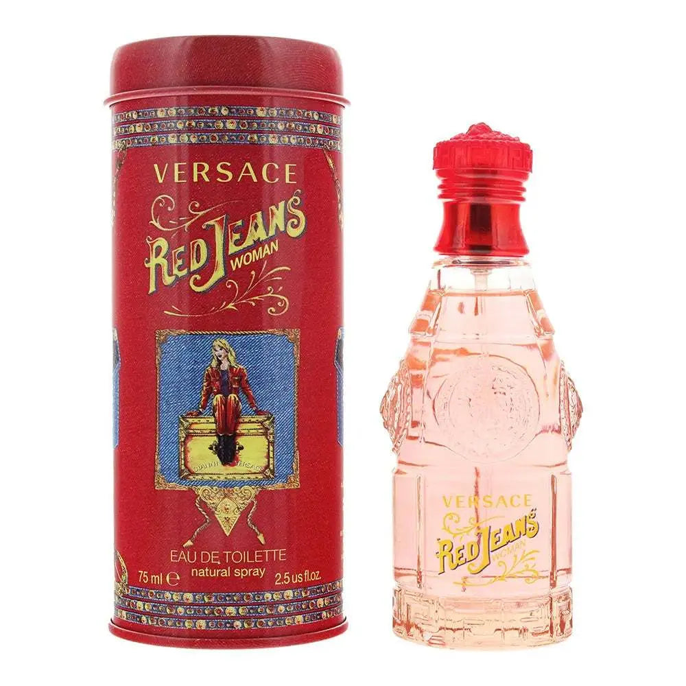 Versace Red Jeans Eau de Toilette Spray 75ml for Her 2 packs Versace