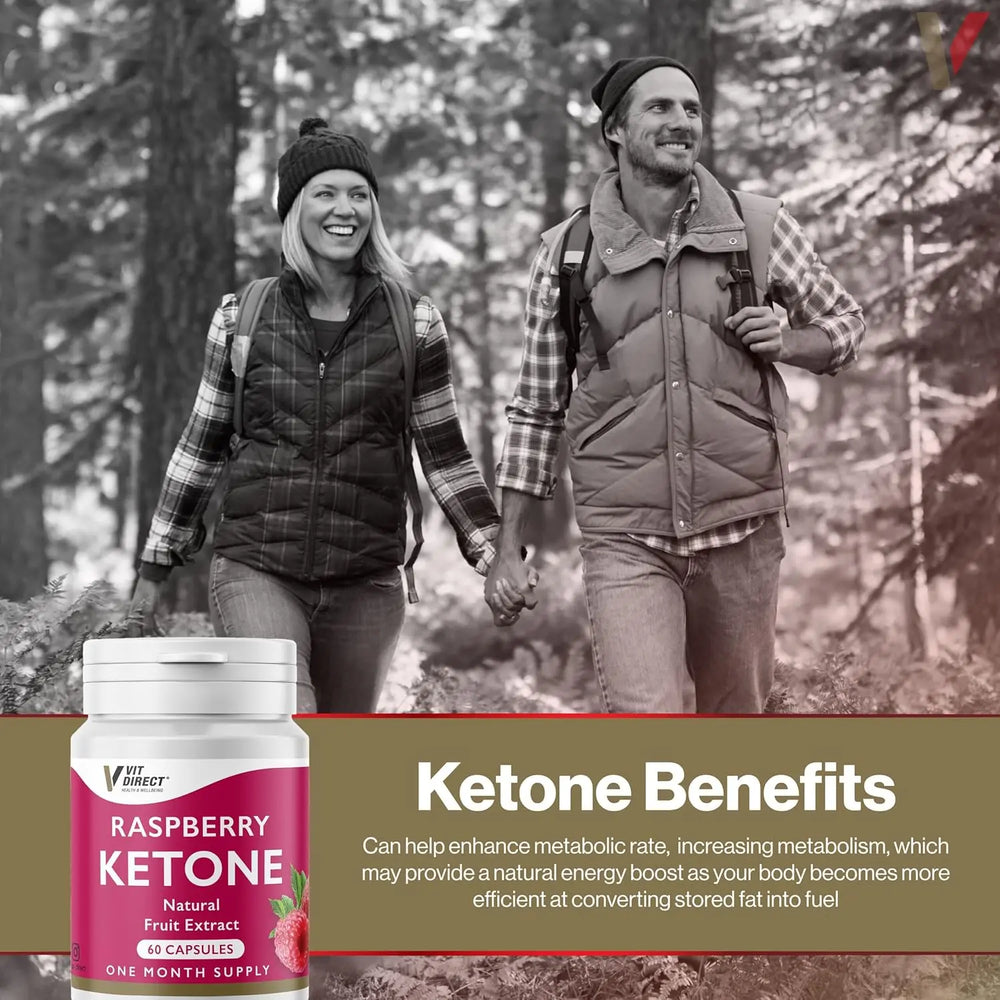 Vit Direct Raspberry Ketone Natural Fruit Extract 60 Capsules - 1 month supply Vit Direct