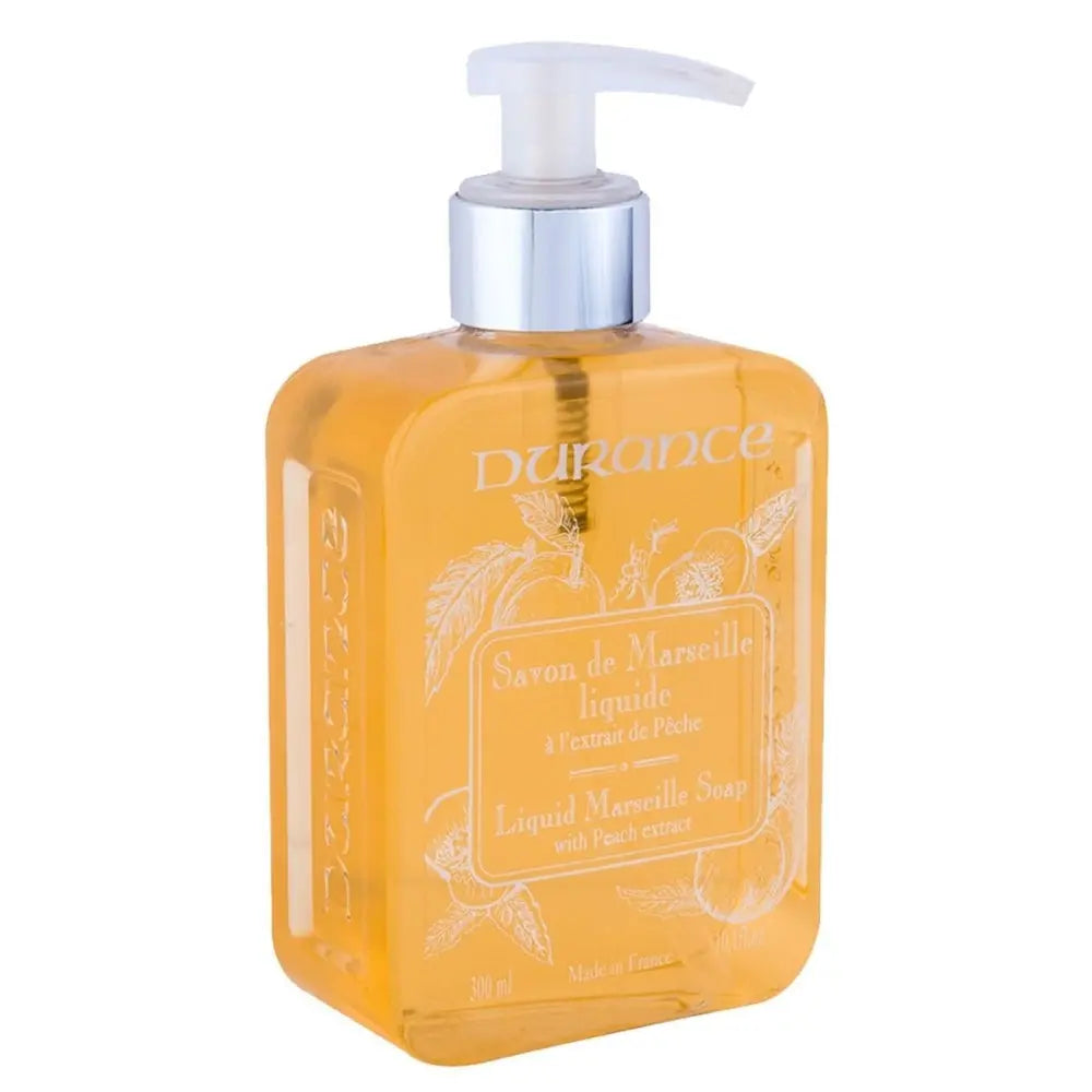 Durance Marseille Liquid Soap Peach Extract 300ml Made In France