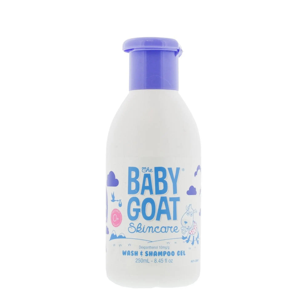 The Baby Goat Skincare Wash & Shampoo Gel Paraben & Alcohol Free 250ml - The Beauty Store