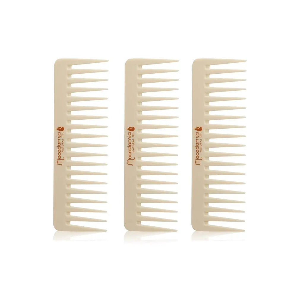 Macadamia Natural Oil Healing Oil Infused Comb Pack of 3 Macadamia Natural Oil