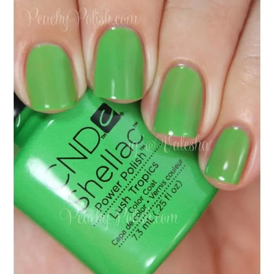 CND Shellac Power Polish Color Coat - 7.3ml Lush Tropics Color - The Beauty Store