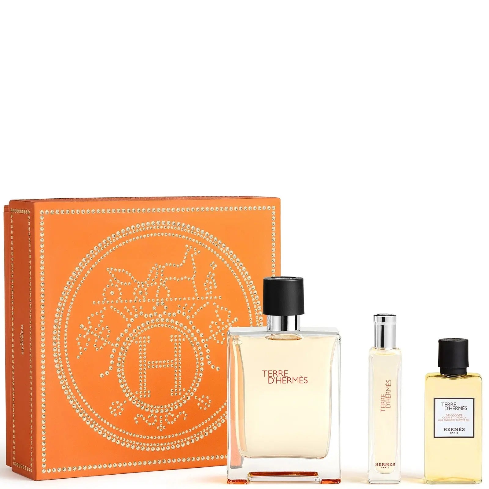 Hermes Terre d'Hermes Gift Set EDT 100ml + EDT 15ml + Shower Gel 40ml Hermes
