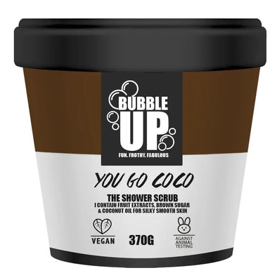 BUBBLE UP 6 X SHOWER SCRUB 400G- YOU GO COCO Bubble Up