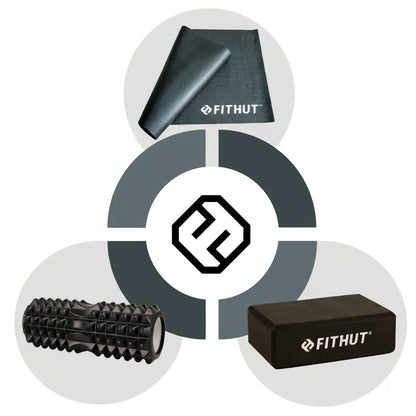 FITHUT Black Yoga Essentials Bundle