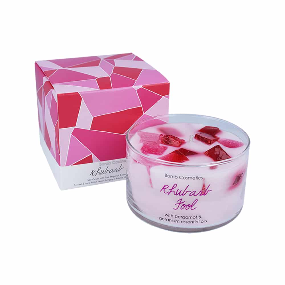 Bomb Cosmetics Rhubarb Fool Jelly Candle