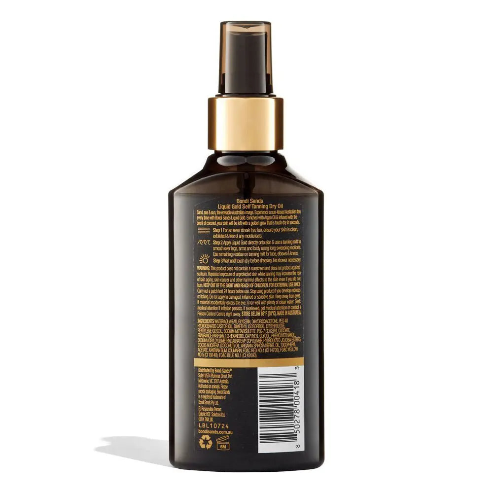 Bondi Sands Liquid Gold Self Tanning Dry-Oil 150ml - The Beauty Store