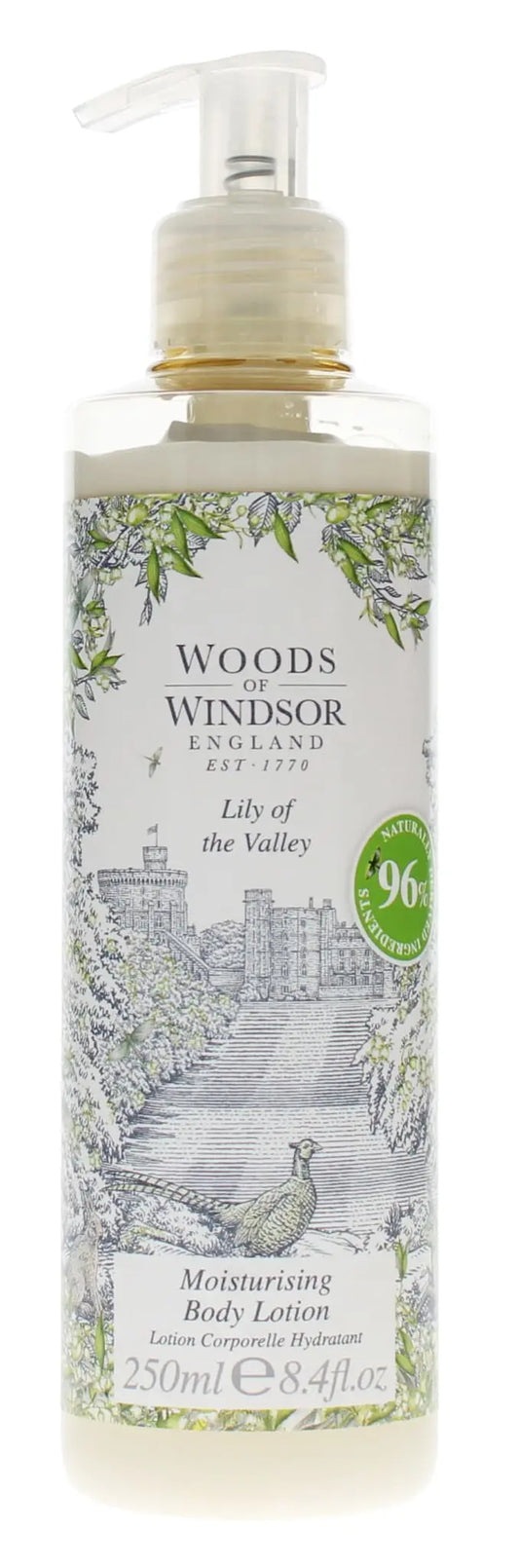 WOODS OF WINDSOR 250ML BODY LOTION LILY OF THE VALLEY - Pack of 6 The Beauty Store