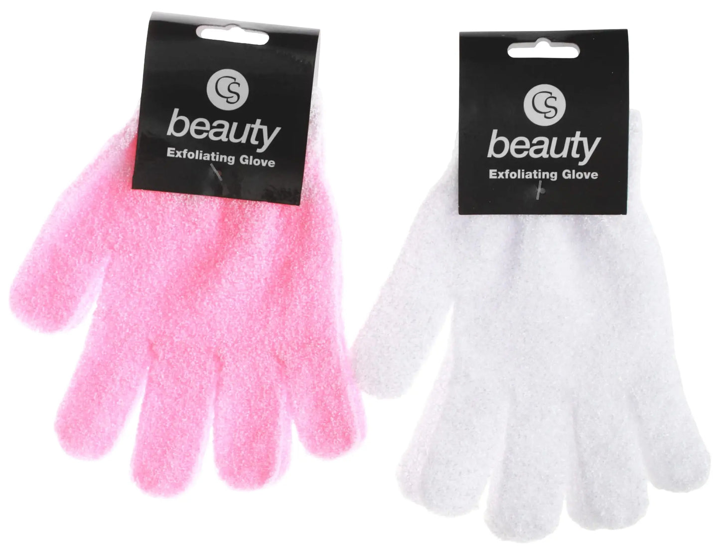 CS BEAUTY EXFOLIATING GLOVE ASSORTED - Pack of 12 The Beauty Store