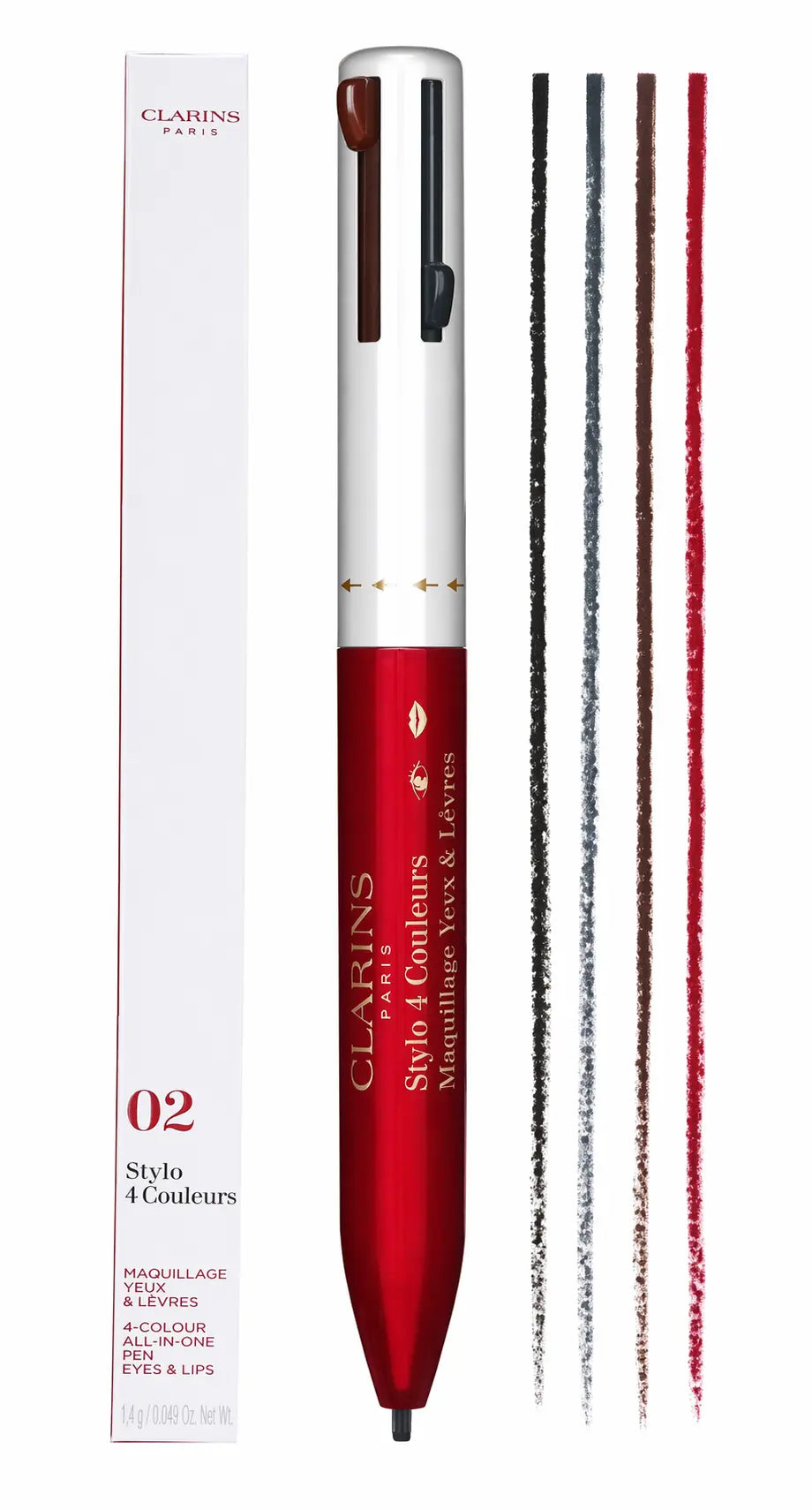 Clarins Stylo 4 Couleurs 4-Colour All-In-One Pen Eyes & Lips 4 x 0.1g - 02 Clarins