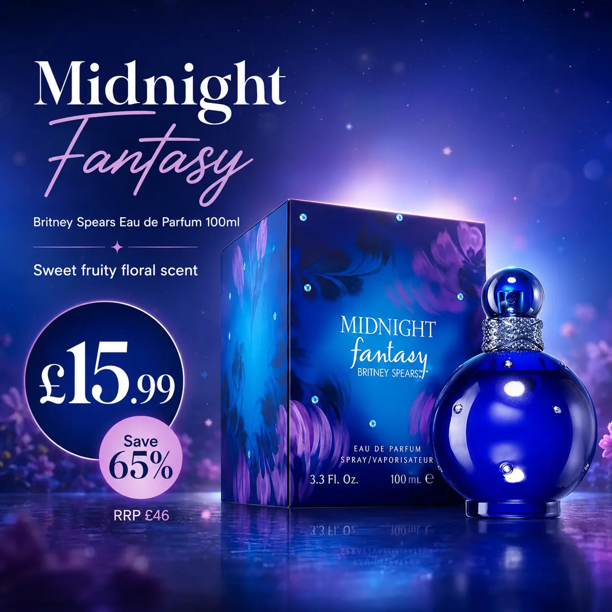 Britney Spears Midnight Fantasy Eau de Parfum Spray 100ml