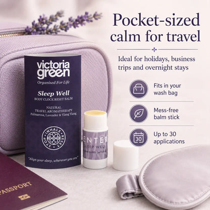 Sleep Well Body Clock Reset Balm Natural Travel Aromatherapy 1.5 g