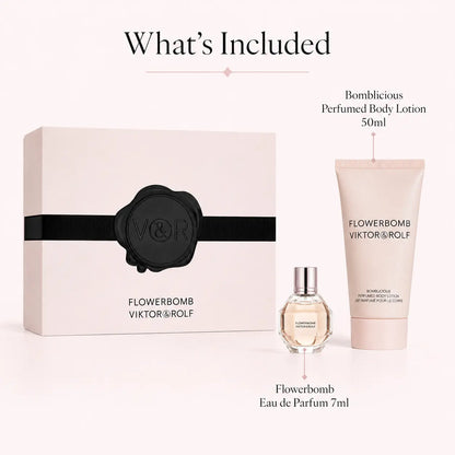 Viktor & Rolf Flowerbomb Gift Set Eau de Parfum 7ml + Body Lotion 50ml