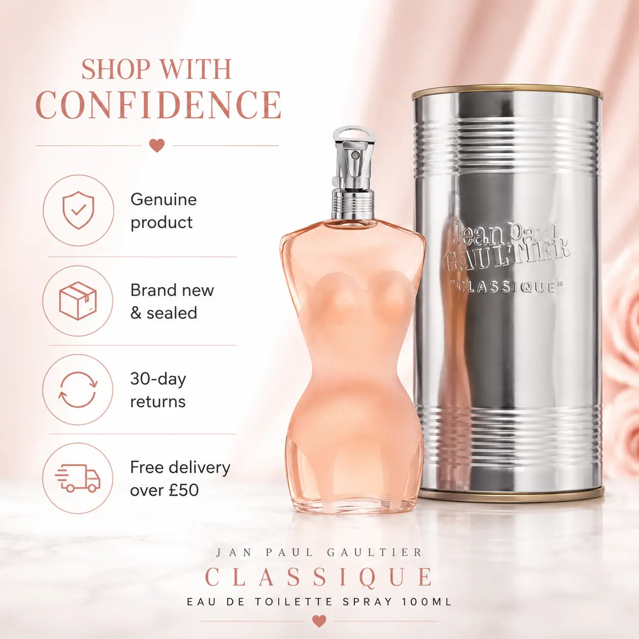 Jean Paul Gaultier Classique Eau de Toilette Spray 100ml Jean Paul Gaultier
