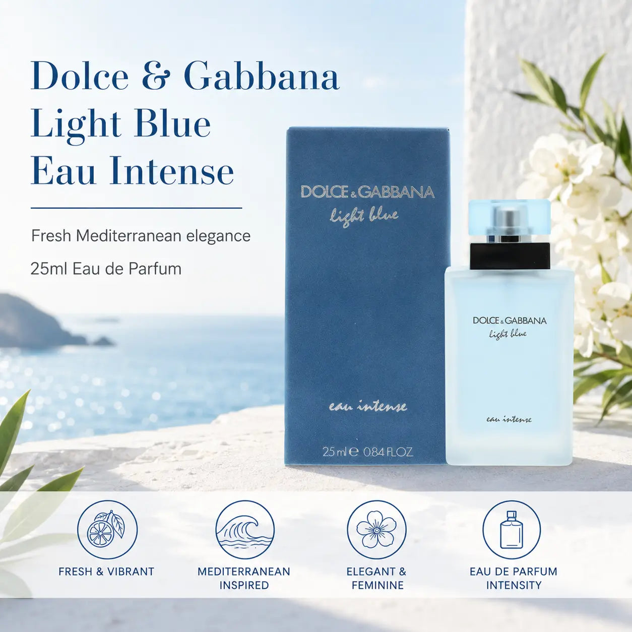 Dolce & Gabbana Blue Eau Intense for Her Eau de Parfum Spray 25ml Dolce and Gabbana