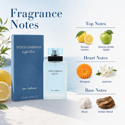 Dolce & Gabbana Blue Eau Intense for Her Eau de Parfum Spray 25ml Dolce and Gabbana