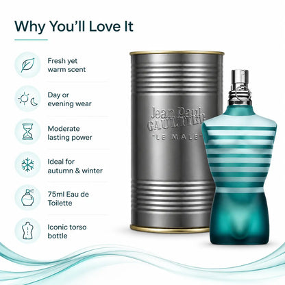 Jean Paul Gaultier Le Male Eau de Toilette Spray 75ml Jean Paul Gaultier