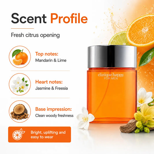 Clinique Happy for Men Cologne Spray Eau de Toilette Spray 100ml Clinique