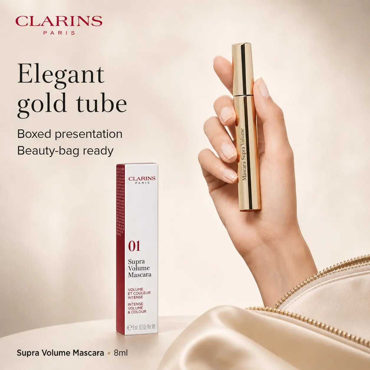 Clarins Supra Volume Mascara 8ml - 01 Intense Black Clarins