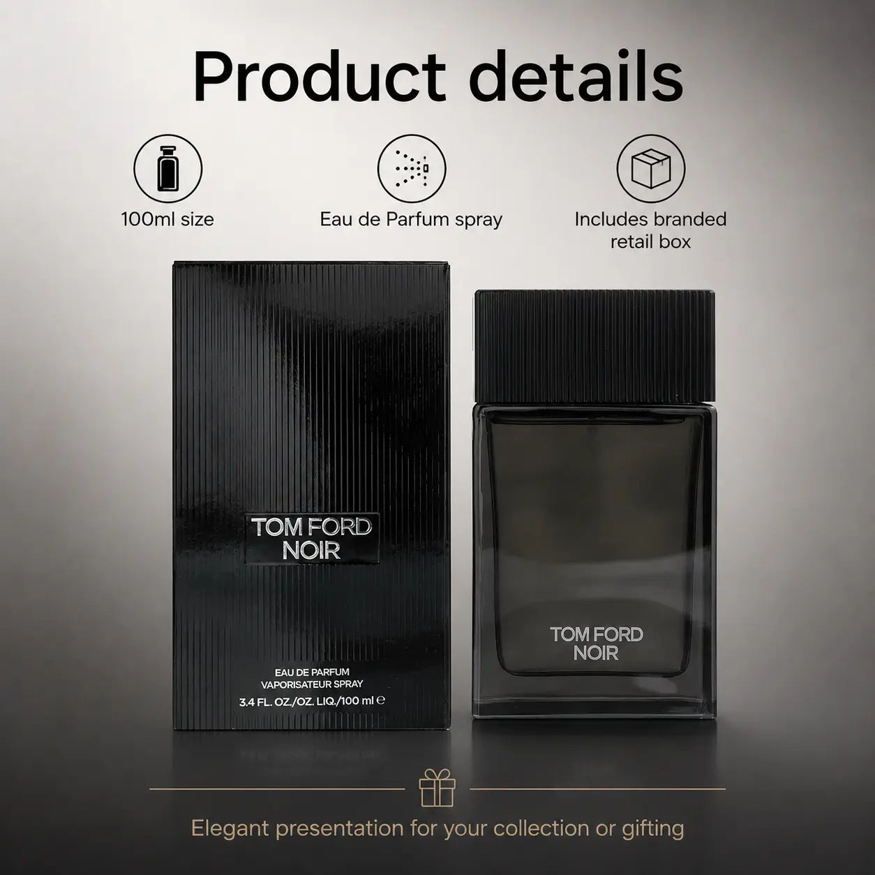 Tom Ford Noir Eau de Parfum Spray 100ml for Men Tom Ford