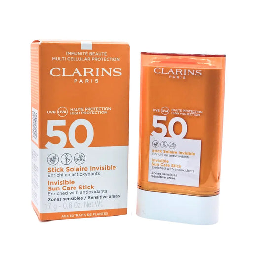 Clarins Invisible Sun Care Stick UVB/UVA SPF 50 for Sensitive Areas 17g