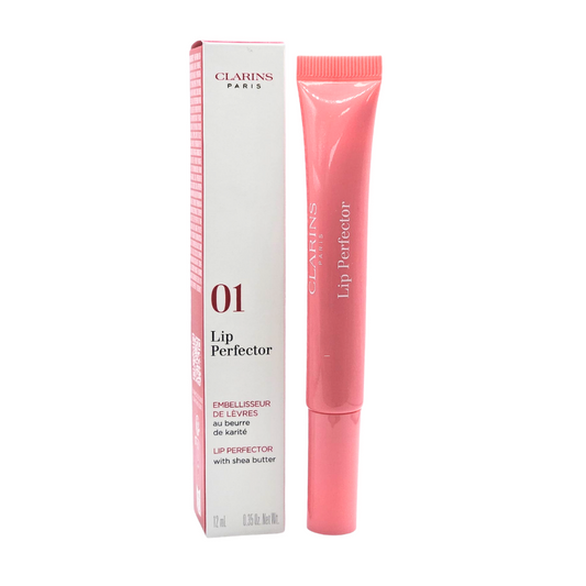 Clarins Lip Perfector with Shea Butter 12ml - 01 Rose Shimmer