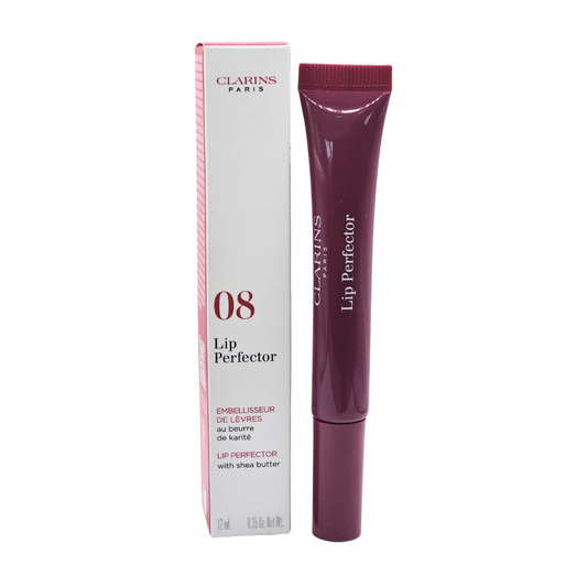 Clarins Lip Perfector with Shea Butter 12ml - 08 Plum Shimmer