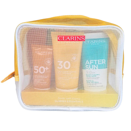Clarins Summer Essentials Travel Kit Face SPF 50+ 30ml + Body SPF 30 75ml + After Sun 75ml