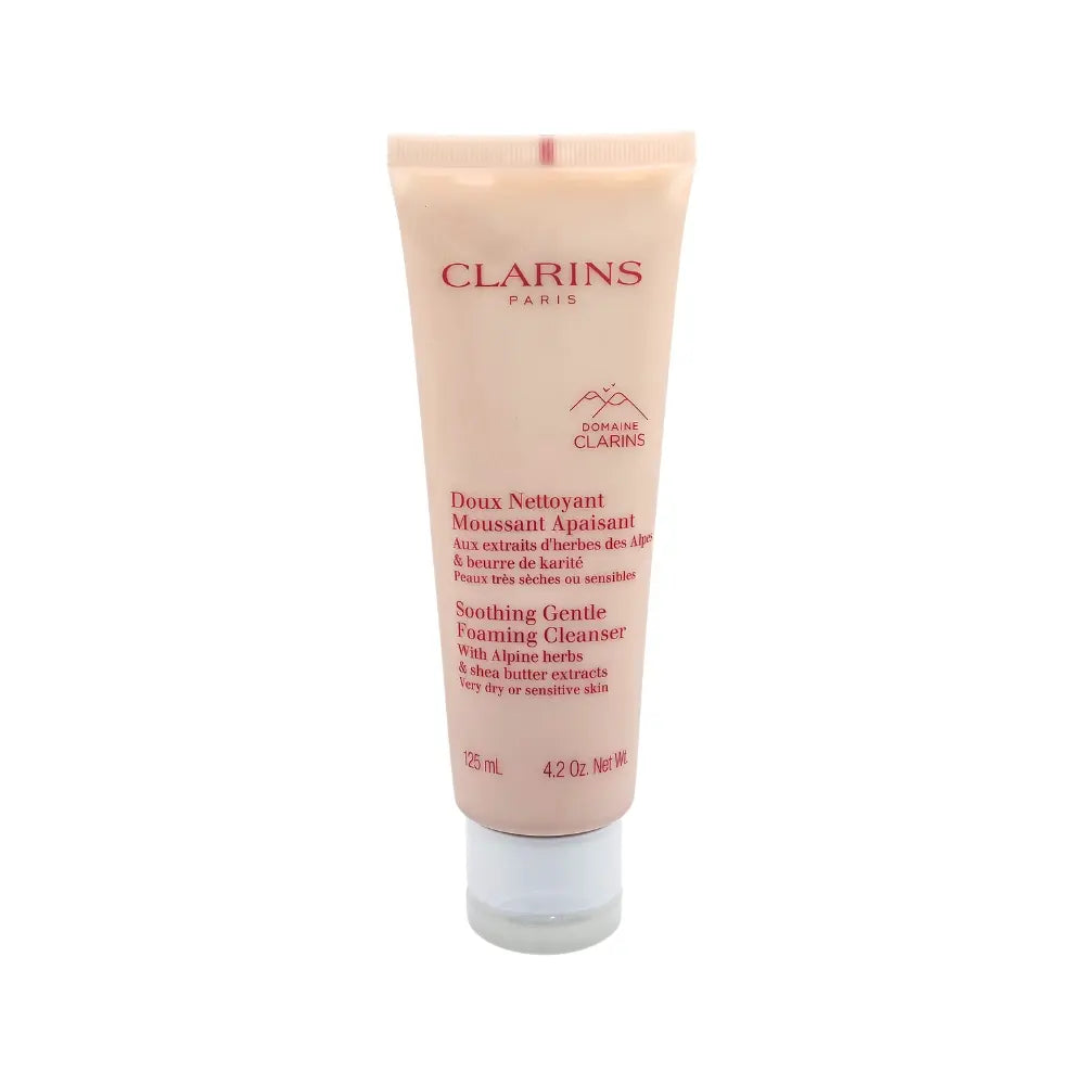 Clarins Soothing Gentle Foaming Cleanser with Alpine Herbs 125ml Very Dry or Sensitive Skin Clarins