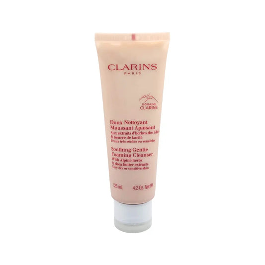 Clarins Soothing Gentle Foaming Cleanser with Alpine Herbs 125ml Very Dry or Sensitive Skin Clarins