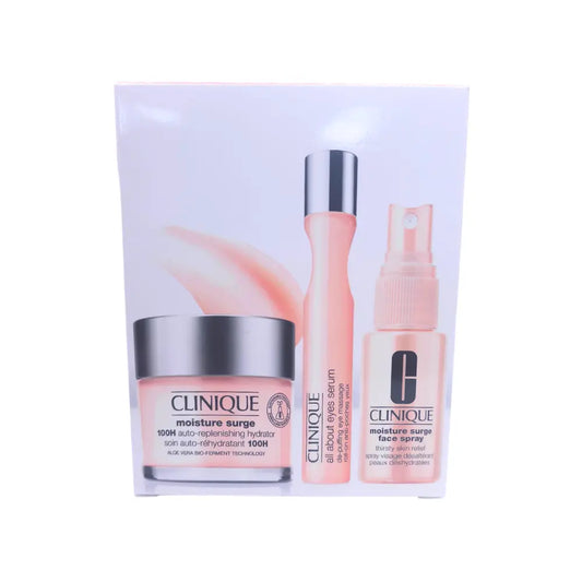 Clinique Glowing Skin on the Go Set Moisturiser 75ml + Eye Serum 15ml + Face Spray 30ml Clinique