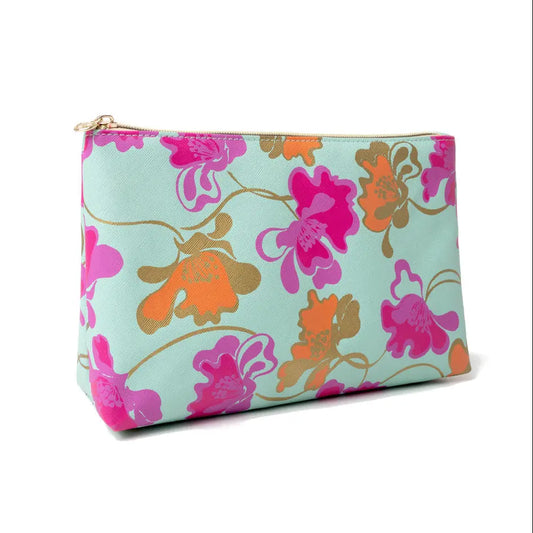 Victoria Green 'Mia' Large Makeup Bag in Flowing Floral Victoria Green