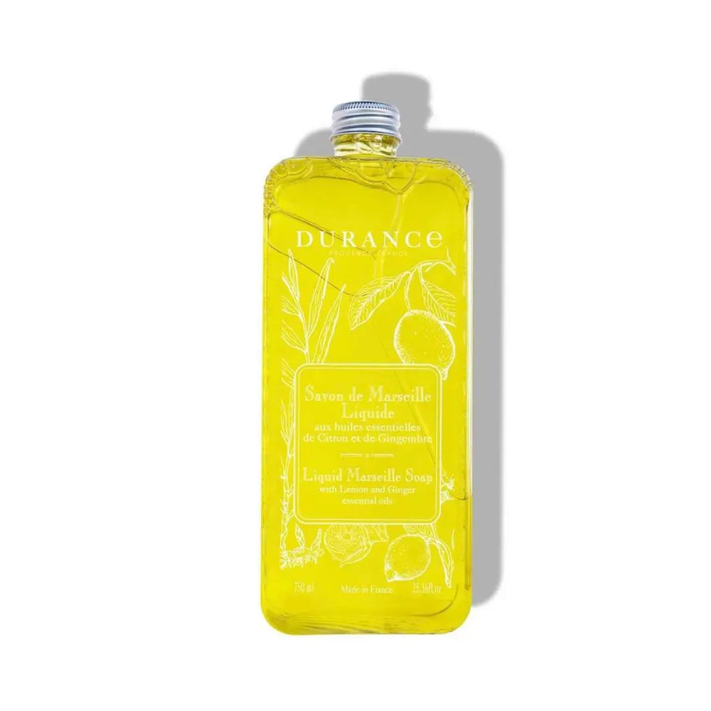 Durance Liquid Marseille Soap 750ml - Lemon & Ginger - The Beauty Store