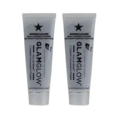 GLAMGLOW Supercleanse Daily Clearing Cleanser 2 x 30g Unisex GlamGlow